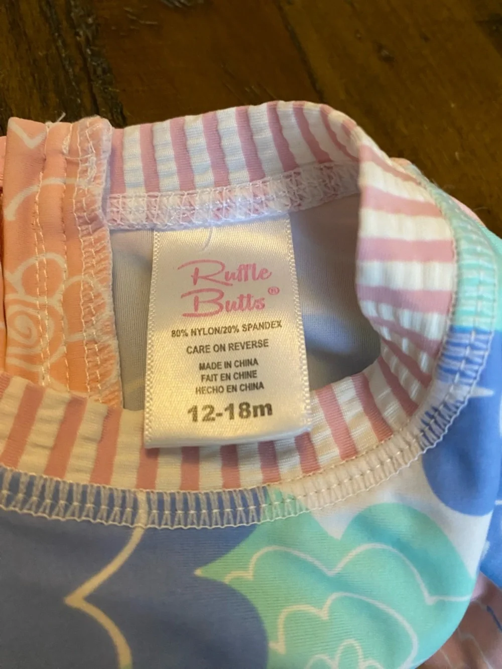 Ruffle Butts Pastel Floral One-Piece Swimsuit in Blue, Pink, Mint